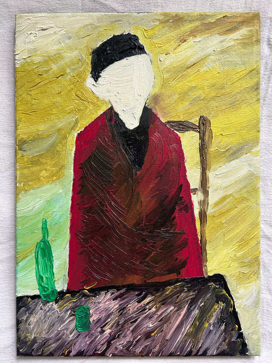 'Bernard at Table' Print